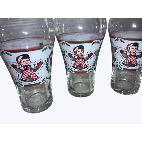 Big Boy Restaurant & Bakery Other - Big Boy Restaurant and Bakery Christmas snow angel Drinking Glasses